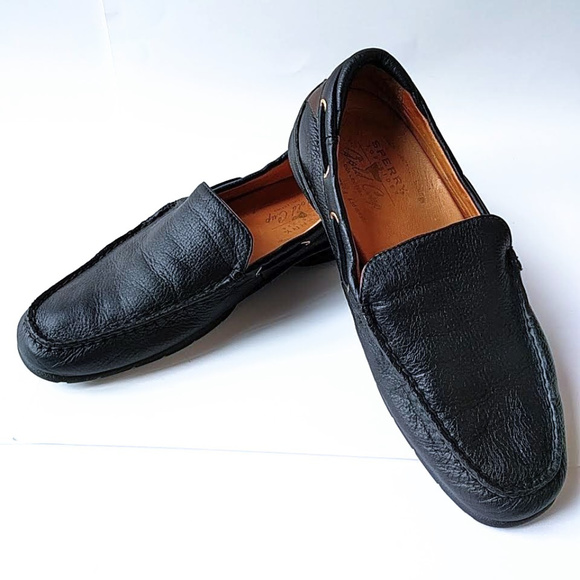 black sperry topsiders mens
